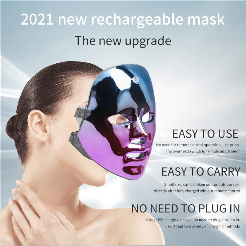 LED Rechargeable Face Mask Acne And Freckles Led Color Light Mask LED Rechargeable Face Mask Acne And Freckles Led Color Light Mask